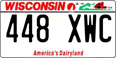 WI license plate 448XWC