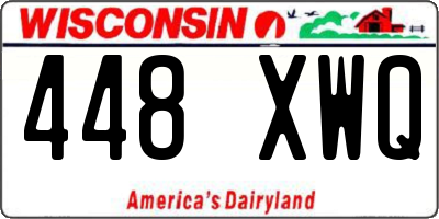 WI license plate 448XWQ