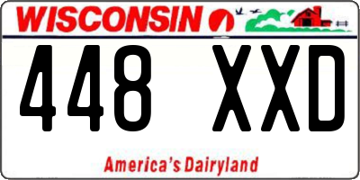 WI license plate 448XXD