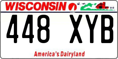 WI license plate 448XYB