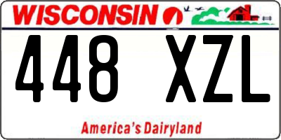 WI license plate 448XZL