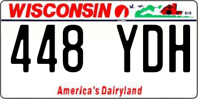 WI license plate 448YDH