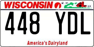 WI license plate 448YDL