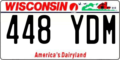WI license plate 448YDM
