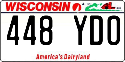 WI license plate 448YDO