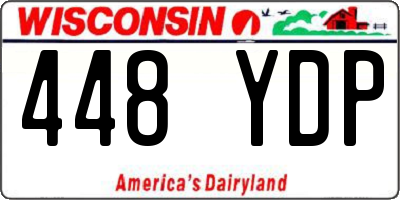 WI license plate 448YDP
