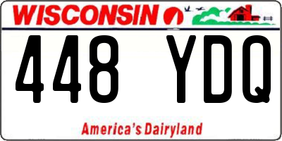 WI license plate 448YDQ