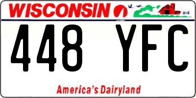 WI license plate 448YFC