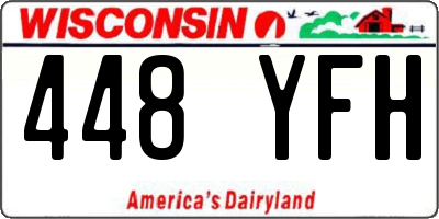 WI license plate 448YFH