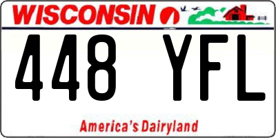 WI license plate 448YFL