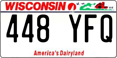 WI license plate 448YFQ