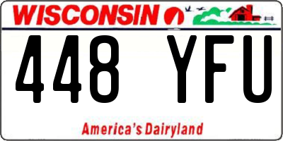 WI license plate 448YFU