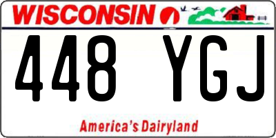 WI license plate 448YGJ
