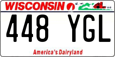 WI license plate 448YGL
