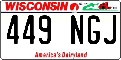 WI license plate 449NGJ