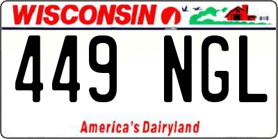 WI license plate 449NGL