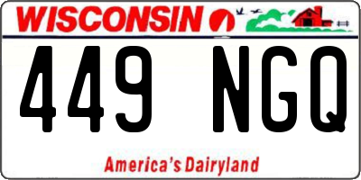 WI license plate 449NGQ
