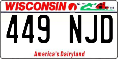 WI license plate 449NJD
