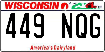 WI license plate 449NQG