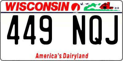 WI license plate 449NQJ