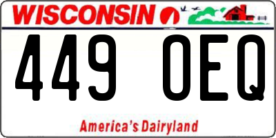 WI license plate 449OEQ