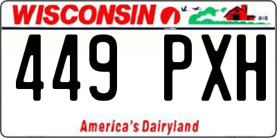 WI license plate 449PXH