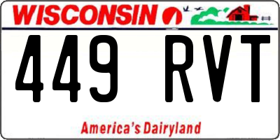 WI license plate 449RVT