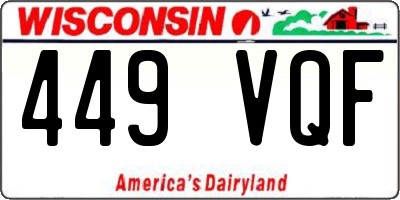 WI license plate 449VQF