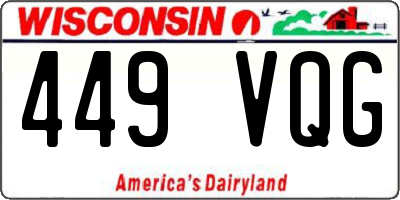WI license plate 449VQG