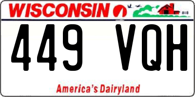 WI license plate 449VQH