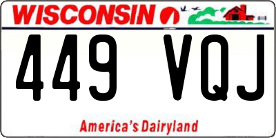 WI license plate 449VQJ