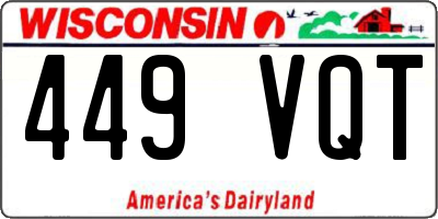 WI license plate 449VQT