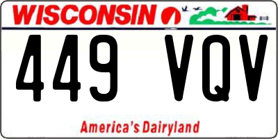 WI license plate 449VQV