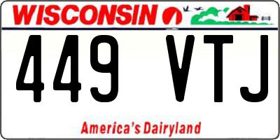 WI license plate 449VTJ