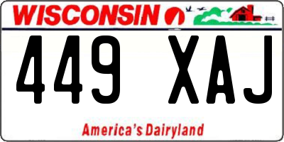 WI license plate 449XAJ