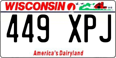 WI license plate 449XPJ
