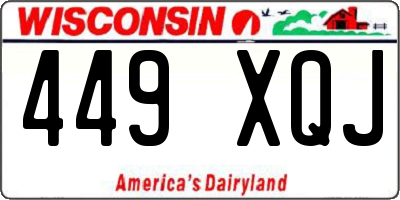 WI license plate 449XQJ