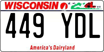 WI license plate 449YDL