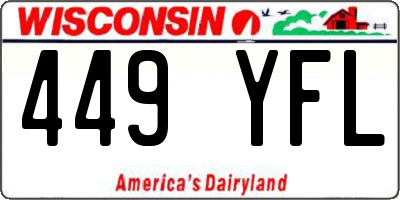 WI license plate 449YFL