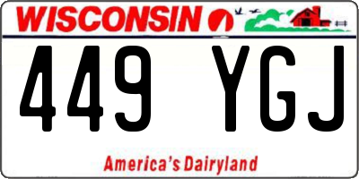 WI license plate 449YGJ