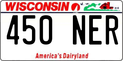 WI license plate 450NER