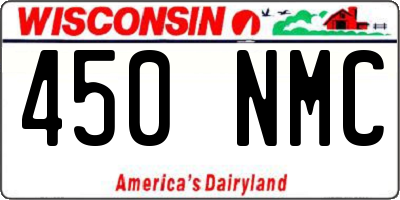 WI license plate 450NMC