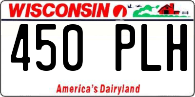 WI license plate 450PLH