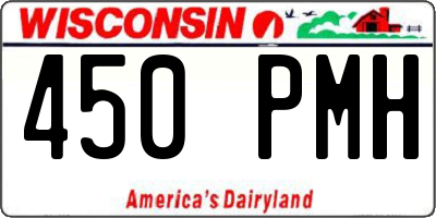 WI license plate 450PMH