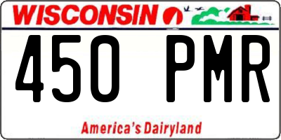 WI license plate 450PMR