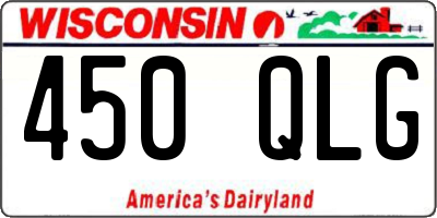 WI license plate 450QLG