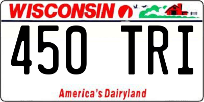 WI license plate 450TRI