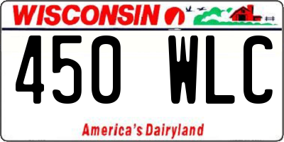 WI license plate 450WLC