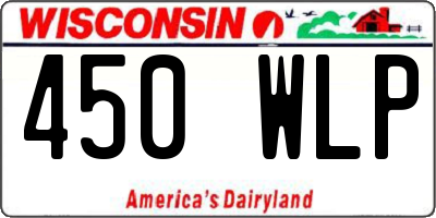 WI license plate 450WLP