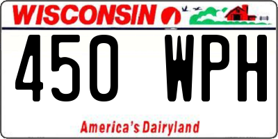 WI license plate 450WPH